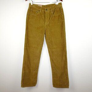 Levi's Corduroy Jeans Women's Size 30x30 Brown Straight Leg Relaxed